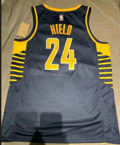 Maillot de Basket #24 Hield Indiana Pacers 22-23 Bleu Imprimé